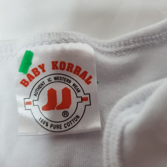 PINK Bandana  Western Cowgirl One Pc Sz 18 M Baby Korral Cowgirl‎ Boots - Picture 4 of 9